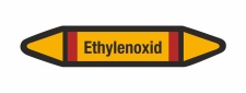 Rohrleitungskennzeichnung Aufkleber Etikett Ethylenoxid...