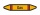 Rohrleitungskennzeichnung Aufkleber Etikett Gas DIN 2403 Brennbare Gase - 125 x 25 mm / 20 Stück