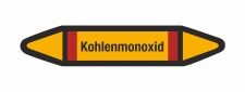 Rohrleitungskennzeichnung Aufkleber Kohlenmonoxid DIN...