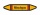 Rohrleitungskennzeichnung Aufkleber Etikett Mischgas DIN 2403 Brennbare Gase - 75 x 15 mm / 100 Stück