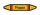 Rohrleitungskennzeichnung Aufkleber Etikett Propan DIN 2403 Brennbare Gase - 75 x 15 mm / 100 Stück