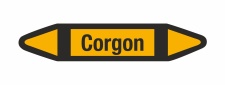 Rohrleitungskennzeichnung Aufkleber Corgon DIN 2403...