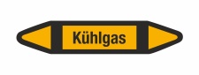Rohrleitungskennzeichnung Aufkleber Kühlgas DIN 2403...