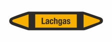 Rohrleitungskennzeichnung Aufkleber Lachgas DIN 2403...