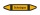 Rohrleitungskennzeichnung Aufkleber Schutzgas DIN 2403 Nichtbrennbare Gase - 75 x 15 mm / 100 Stück