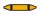 Rohrleitungskennzeichnung Aufkleber Etikett Blanko DIN 2403 Nichtbrennbare Gase - 75 x 15 mm / 100 Stück