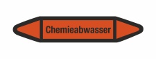 Rohrleitungskennzeichnung Aufkleber Etikett Chemieabwasser DIN 2403 Säuren