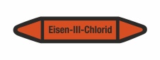 Rohrleitungskennzeichnung Aufkleber Etikett Eisen 3 Chlorid DIN 2403 Säuren