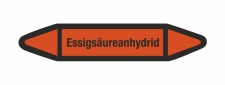 Rohrleitungskennzeichnung Aufkleber Etikett Essigsäureanhydrid DIN 2403 Säuren