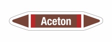 Rohrleitungskennzeichnung Aufkleber Aceton DIN 2403...