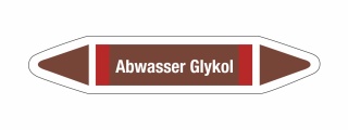 Rohrleitungskennzeichnung Abwasser Glykol DIN 2403 Brennbare Flüssigkeiten