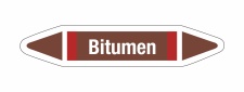 Rohrleitungskennzeichnung Aufkleber Bitumen DIN 2403...