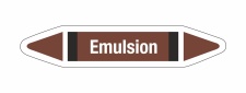 Rohrleitungskennzeichnung Aufkleber Etikett Emulsion DIN...