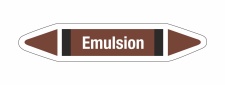 Rohrleitungskennzeichnung Aufkleber Etikett Emulsion DIN...