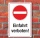 Schild Halteverbot Parkverbot Durchfahrt Einfahrt verboten 3 mm Alu-Verbund 450 x 300 mm
