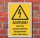 Schild Auch bei ausgeschaltetem Hauptschalter unter Spannung 3 mm Alu-Verbund