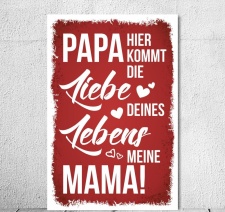 Vintage Holzschild Liebe deines Lebens Geburtstag...