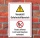 Schild Gefahrstoffbereich Feuer Licht Rauchen verboten 3 mm Alu-Verbund 300 x 200 mm