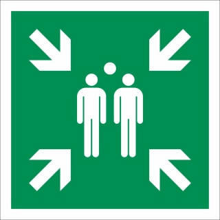 5. Sammelstelle - Schild 200 x 200 mm