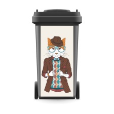 Mülltonnenaufkleber Mülltonne Mülleimer...