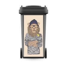 Mülltonnenaufkleber Mülltonne Mülleimer...