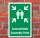 Schild Sammelstelle Sammelplatz Sammelpunkt Fluchtweg 3 mm Alu-Verbund