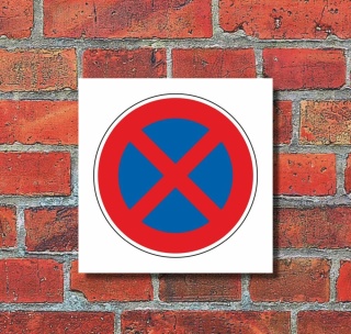 Schild Halteverbot Halten Parken verboten Parkplatzschild 200 x 200 mm