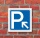 Schild Parkplatz Pfeil links aufwärts Hinweisschild Parkplatzschild 200 x 200mm