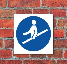 Schild Handlauf benutzen Gebotsschild Hinweisschild 200 x...