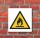 Schild Warnung vor feuergefährlichen Stoffen Warnschild 200 x 200 mm