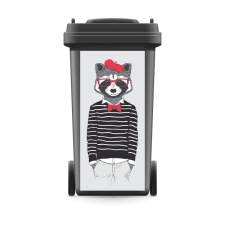 Mülltonnenaufkleber Mülltonne Mülleimer...