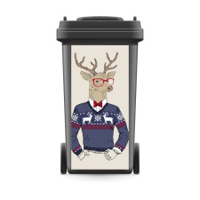 Mülltonnenaufkleber Mülltonne Mülleimer...