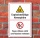Schild Explosive Atmosphäre Feuer Licht Rauchen verboten 3 mm Alu-Verbund 450 x 300 mm