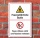 Schild Feuergefährliche Stoffe Feuer Licht Rauchen verboten 3 mm Alu-Verbund