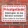 Schild Privatgelände Betreten verboten Eltern haften Hinweis 3 mm Alu-Verbund