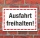 Schild Ausfahrt freihalten Halteverbot Parkverbot Hinweisschild 3 mm Alu-Verbund