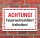 Schild Achtung Feuerwehreinfahrt freihalten Hinweisschild 3 mm Alu-Verbund 300 x 200 mm