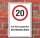 Schild Auf dem gesamten Betriebsgelände 20 km/h Hinweisschild 3 mm Alu-Verbund