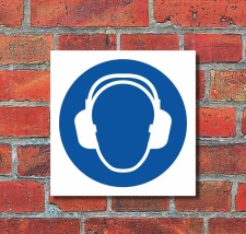 Schild Gehörschutz benutzen Gebotsschild...