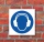 Schild Gehörschutz benutzen Gebotsschild Hinweisschild 400 x 400 mm
