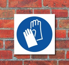 Schild Handschutz benutzen Gebotsschild Hinweisschild 400...