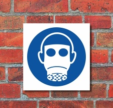 Schild Atemschutz benutzen Gebotsschild Hinweisschild 400...