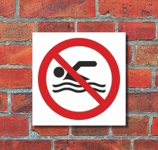Schild Schwimmen verboten Verbotsschild Hinweisschild 400...