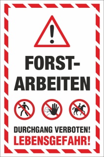 PVC Banner Plane Palettenbanner Europalette Baumfällung Forstarbeiten - Motiv 3