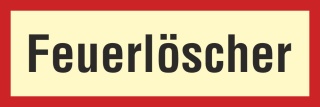 01. Feuerlöscher - Aufkleber