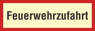 Feuerwehrzufahrt - 3 mm Alu-Verbund Schild