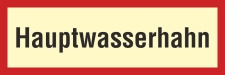 Hauptwasserhahn - Aufkleber