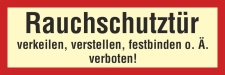 Rauschutztür verkeilen - 3 mm Alu-Verbund Schild