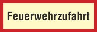 Feuerwehrzufahrt - 3 mm Alu-Verbund Schild