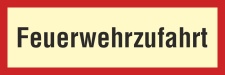 Feuerwehrzufahrt - 3 mm Alu-Verbund Schild